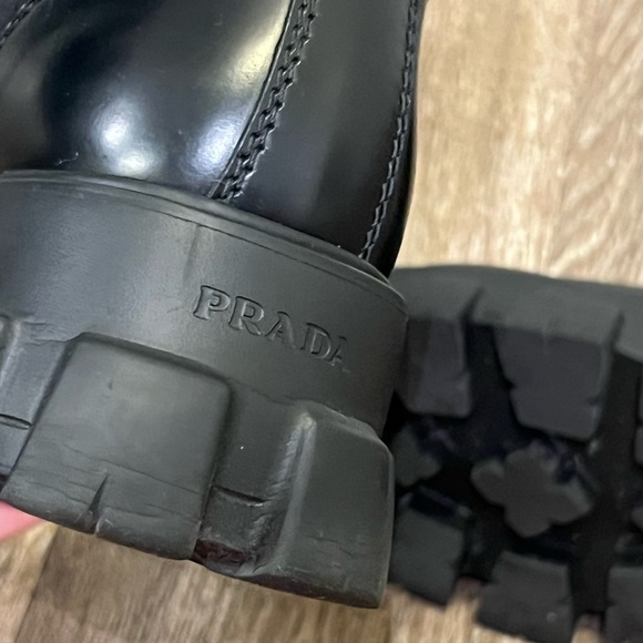 PRADA Monolith Leather and Re-Nylon Boots - 💯 AUTHENTIC - SZ 9 - Picture 9 of 15